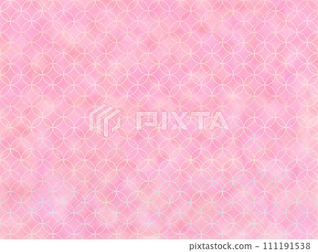 Cloisonné pattern background with pink gradation 111191538
