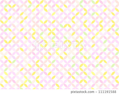 景泰藍圖案背景，流行可愛的柔和色彩和鑽石切出 111191588