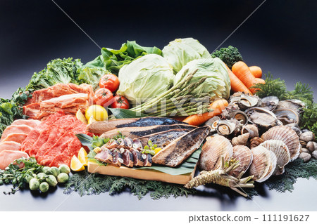 Assortment of various ingredients 111191627