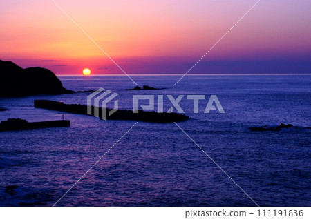 【笠島海岸/日本海日落】新潟縣柏崎市笠島 111191836