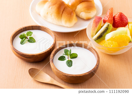 eat yogurt for breakfast eat yogurt for breakfast 111192090
