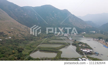 the nature view near the tai O, hk Dec 30 2023 111192644