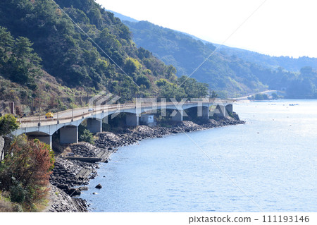 錦江灣和國道220號線的海崖大橋 錦江灣和國道220號線的海崖大橋 111193146