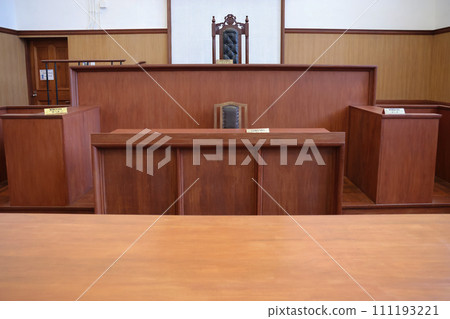 Judge view inside of a court in Former Fanling Magistracy, Jan 20 2024 Judge view inside of a court in Former Fanling Magistracy, Jan 20 2024 111193221