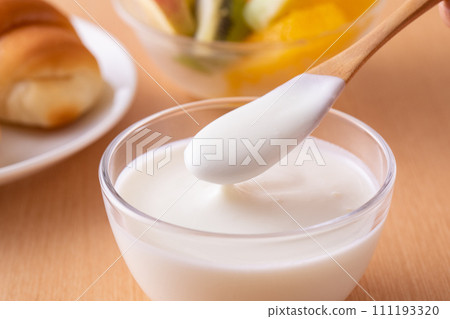 eat yogurt for breakfast eat yogurt for breakfast 111193320