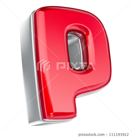letter red 3d render 111193922