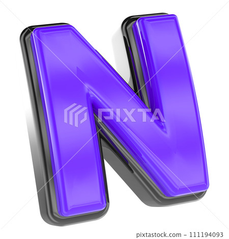 3d render for font and number 111194093