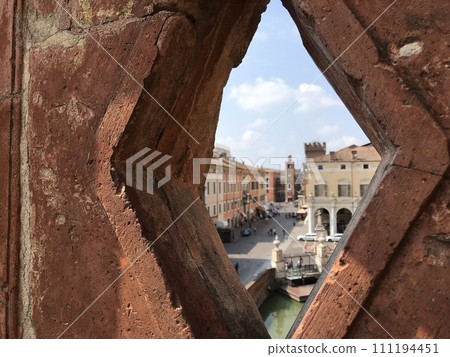 Ferrara cityscape from the city walls Ferrara cityscape from the city walls 111194451
