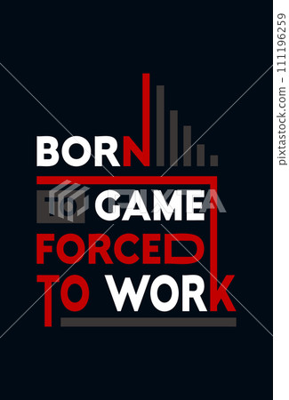 gaming typography t shirt design for printing 111196259