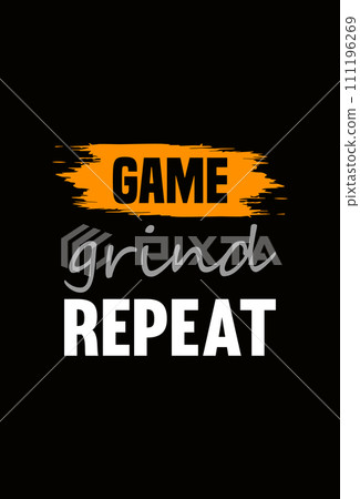 gaming typography t shirt design for printing 111196269