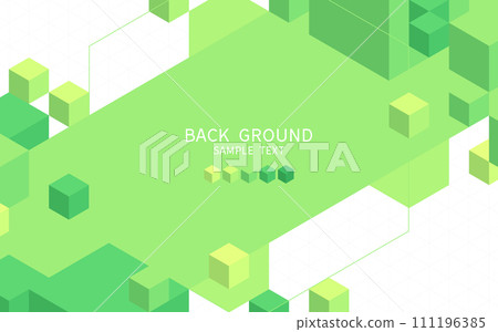 green cube geometric pattern background green cube geometric pattern background 111196385
