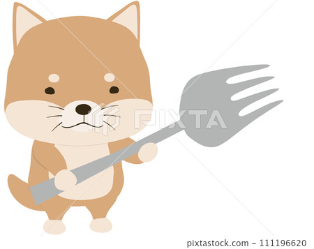 柴犬用叉子 111196620