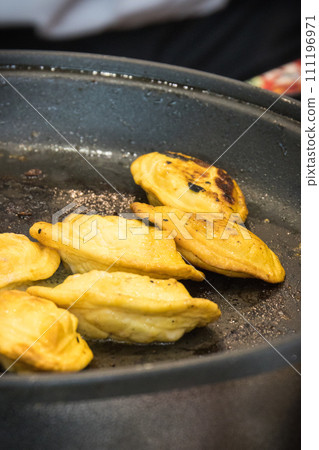 Grilled smoked sheep cheese. Traditional polish local food Grilled smoked sheep cheese. Traditional polish local food 111196971