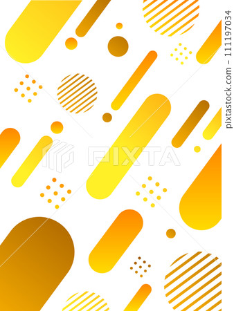 yellow and orange geometric pattern background material yellow and orange geometric pattern background material 111197034