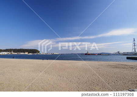 佩里登陸地前的海岸（神奈川縣橫須賀市久里濱佩里登陸紀念碑） 111197308