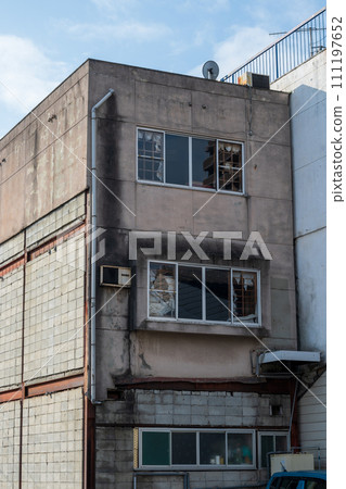 Old and very beautiful building in Fukuyama City, Hiroshima Prefecture, Japan Old and very beautiful building in Fukuyama City, Hiroshima Prefecture, Japan 111197652