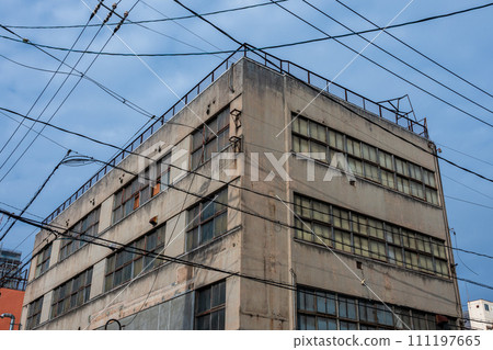 Old and very beautiful building in Fukuyama City, Hiroshima Prefecture, Japan Old and very beautiful building in Fukuyama City, Hiroshima Prefecture, Japan 111197665