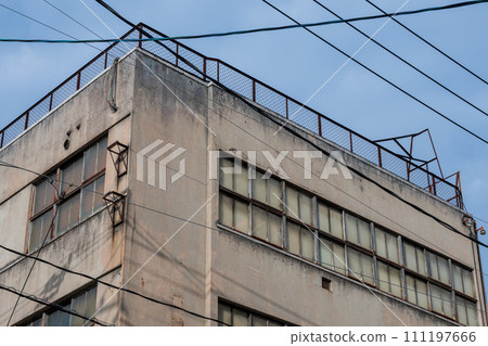 Old and very beautiful building in Fukuyama City, Hiroshima Prefecture, Japan 111197666