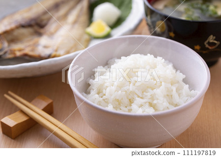 Freshly cooked rice 111197819