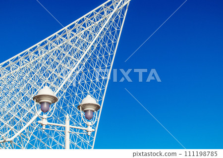 神戶海洋博物館及路燈 111198785