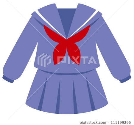 Simple sailor uniform icon (winter uniform long sleeve)/uniform Simple sailor uniform icon (winter uniform long sleeve)/uniform 111199296
