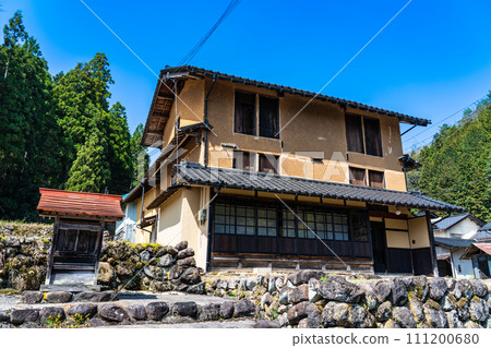 [重要傳統建築群保存地區] 兵庫縣大屋町大杉 養蠶屋春景6 111200680