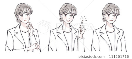 婦女和女孩插畫素材 111201716