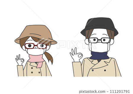 以 OK 姿勢採取花粉症對策的人 以 OK 姿勢採取花粉症對策的人 111201791