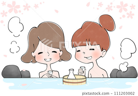 春天在露天浴池賞櫻花 111203002