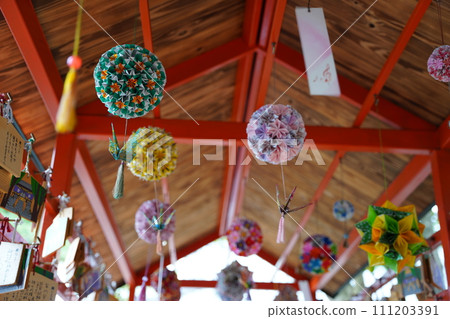 Origami decorations at Ohara Shrine 111203391