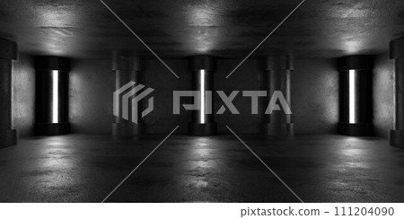 a dark concrete empty Room 3d render illustration a dark concrete empty Room 3d render illustration 111204090