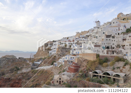 Greece summer landscape of Santorini 111204122
