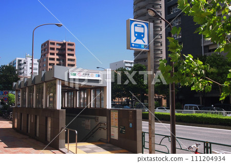 Tokyo Metro/Toei Subway Tsukishima Station Kiyosumi Street Tokyo Metro/Toei Subway Tsukishima Station Kiyosumi Street 111204934