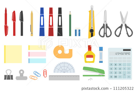文具簡單插圖集 111205322