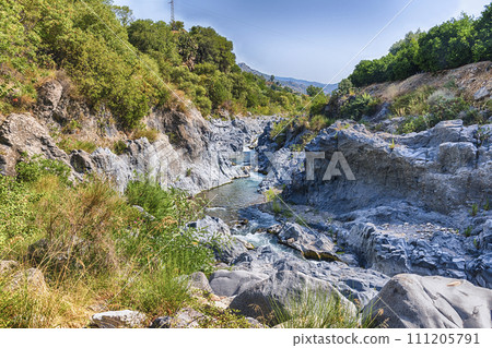 A day at the scenic Alcantara River Park, Sicily, Italy 111205791