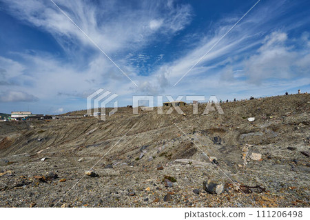 Kumamoto Aso Nakadake crater scenery 111206498