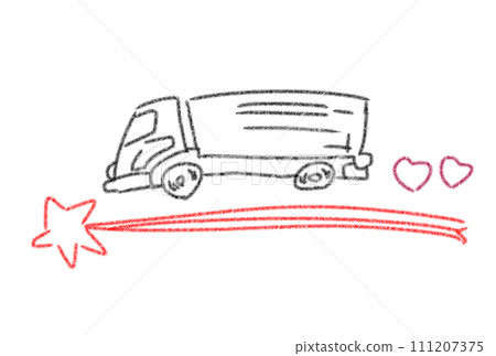A truck running on a shooting star 111207375