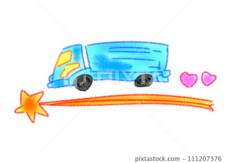 A truck running on a shooting star 111207376