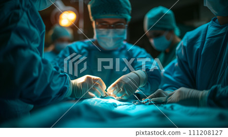 Doctor operating in operating room Doctor operating in operating room 111208127