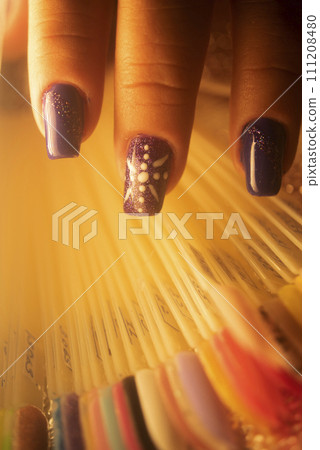 Nail salon closeup photo 111208480