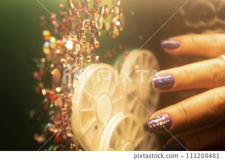 Nail salon closeup photo Nail salon closeup photo 111208481