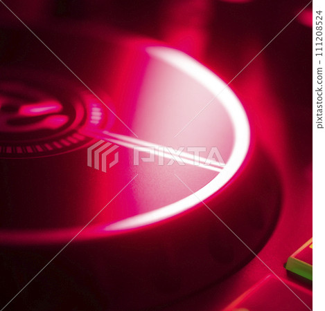 DJ mixing desk turntable 111208524