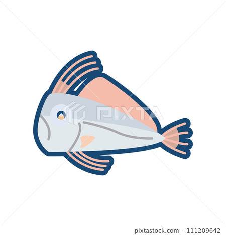 Illustration of cute tengai grouper Illustration of cute tengai grouper 111209642