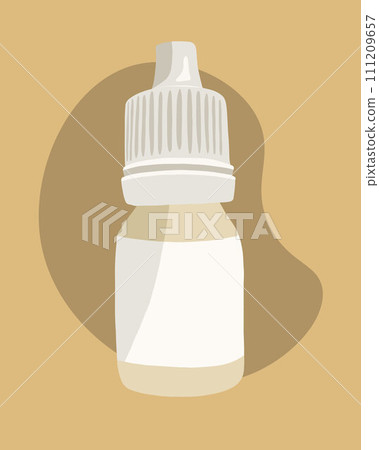 Eye drops vector isolated illustration. Medicine bottle. Eye drops vector isolated illustration. Medicine bottle. 111209657