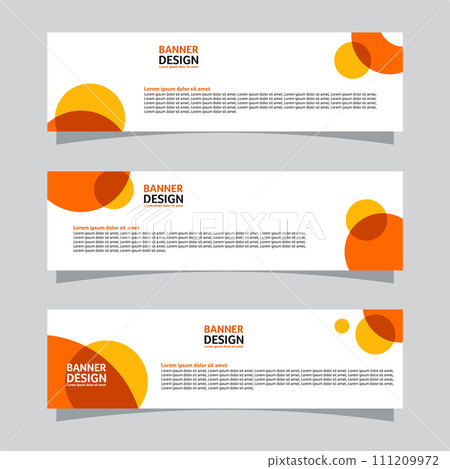 Vector set of landscape banner background design concept. Web background business layout template Vector set of landscape banner background design concept. Web background business layout template 111209972