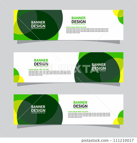 Vector set of landscape banner background design concept. Web background business layout template Vector set of landscape banner background design concept. Web background business layout template 111210017