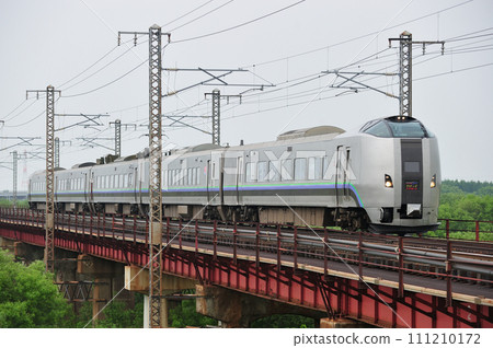 Hakodate Main Line Toyohoro-Ebetsu JR Hokkaido 789 series 1000 series HL-1003 formation (Sapporo) Super Kamui Hakodate Main Line Toyohoro-Ebetsu JR Hokkaido 789 series 1000 series HL-1003 formation (Sapporo) Super Kamui 111210172