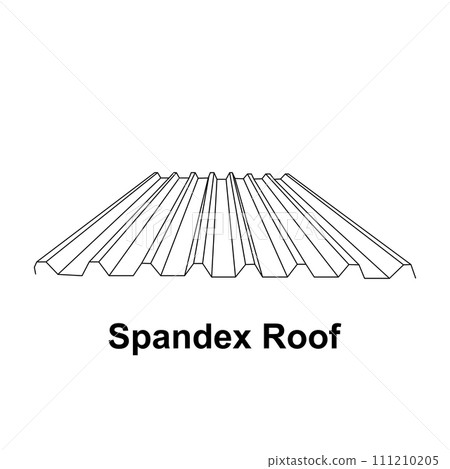 Spandex metal roof icon 111210205