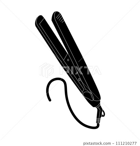 Hair straightener icon 111210277