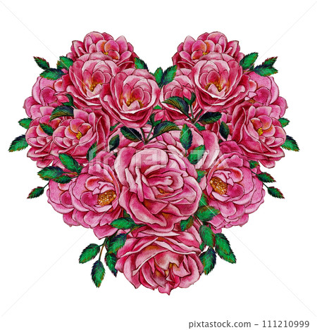 heart, flower, rose 111210999